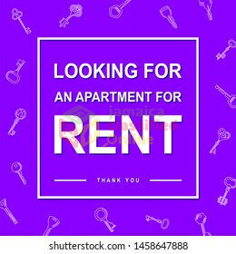 Seeking A 2 Bedroom Apartment