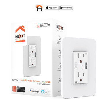 Smart Wi-Fi Wall Power Outlet With USB Port