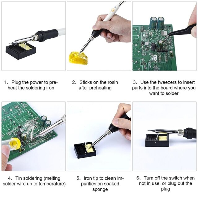 Electric Soldering Iron 220V/110V/60W  (Temp)