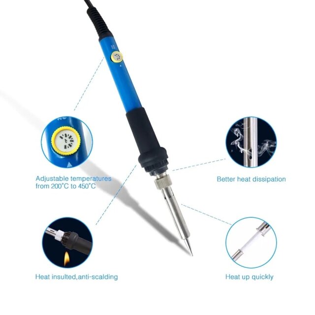 Electric Soldering Iron 220V/110V/60W  (Temp)