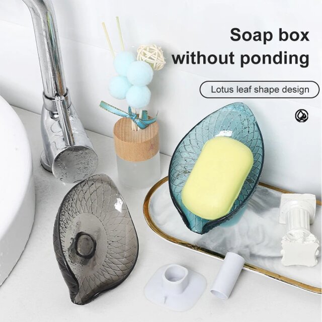 Leaf Shape Soap Case With Suction Cup