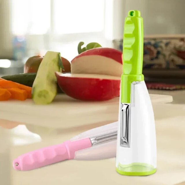 Multifunctional Peeler With Container