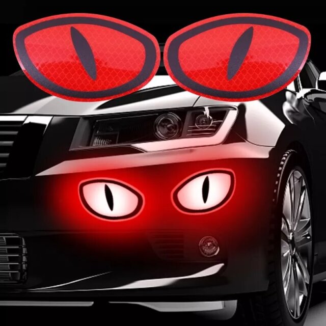 Cat Eyes Reflective Warning Decals