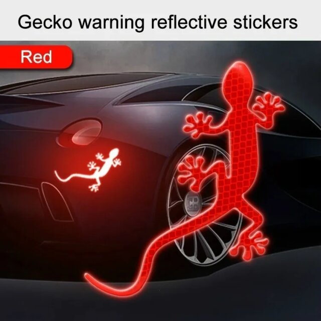 Reflective Gecko Car Stickers