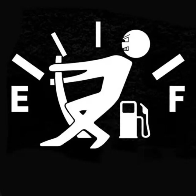 Funny Car High Gas Consumption Decal