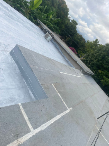Slab Roof Repair With Waterproofing Membrane 