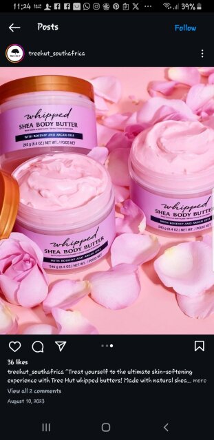 Tree Hut Whipped Body Butter