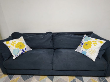  85.43 Wide Velvet Flared Arm Sofa