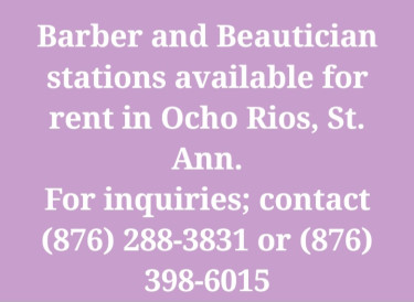 Barber And Beautician Stations