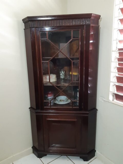 Mahogany Corner Cabinet