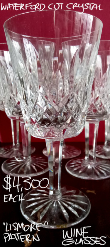 Glasses Waterford-cut Crystal Lismore Pattern