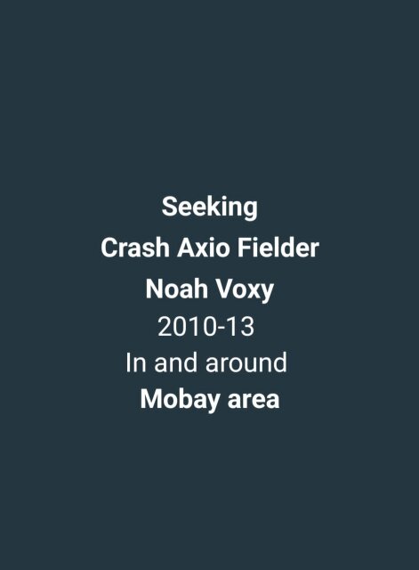 Seeking Crash Toyota Units