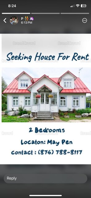 Seeking 2 Bedroom House For Rent Urgently