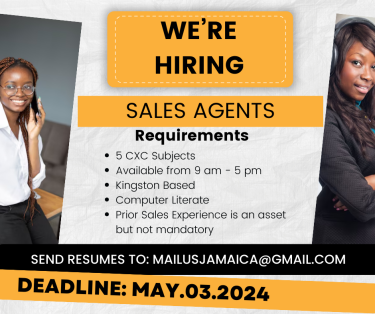 We Are Hiring Sales Agents