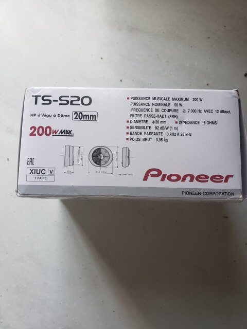 PIONEER TS-s20 TWEETERS