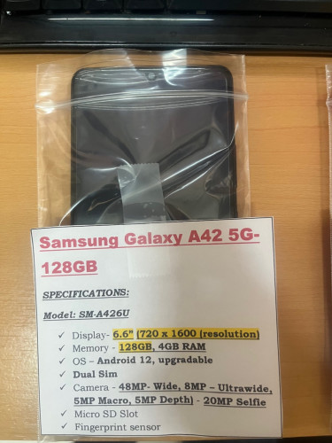 Samsung Galaxy A42 5G- 128GB Phone 