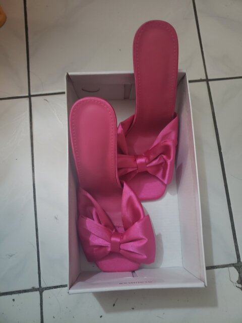 Pink Bow Heels