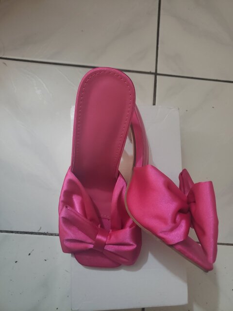 Pink Bow Heels