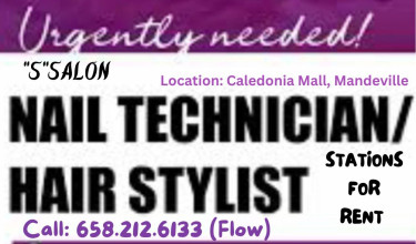 Hair And Nail Stations AVALIABLE