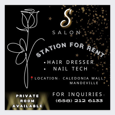 Hair And Nail Stations AVALIABLE