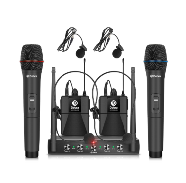 Debra Audio Pro UHF 4 Channel Wireless Microphone 