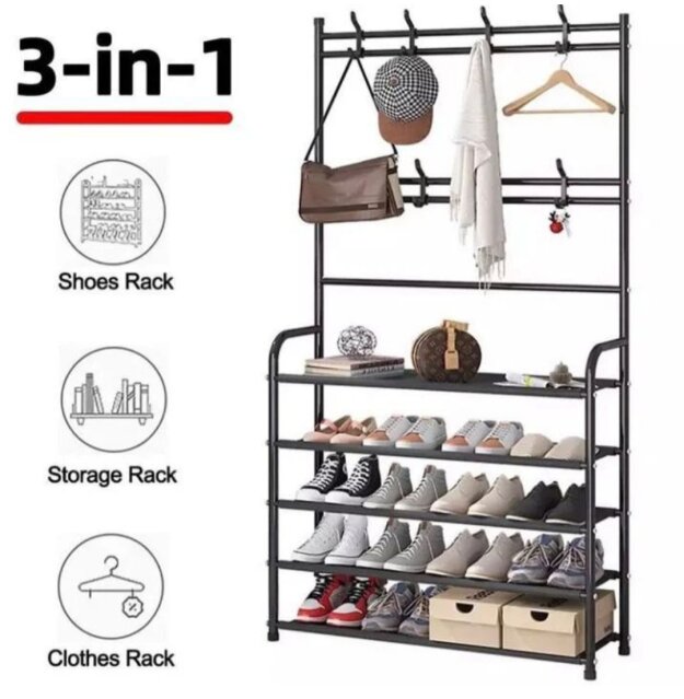 5 SHELVES  MULTIFUNCTION  SHOES STAND