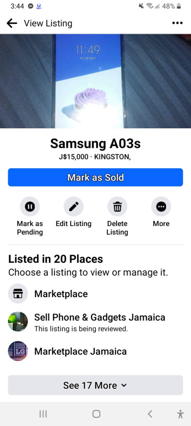 Samsung A03s Used-like New