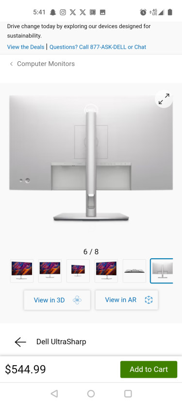 Apple Mac Mini 2023 Computer/ Dell Ultra Sharp Mon