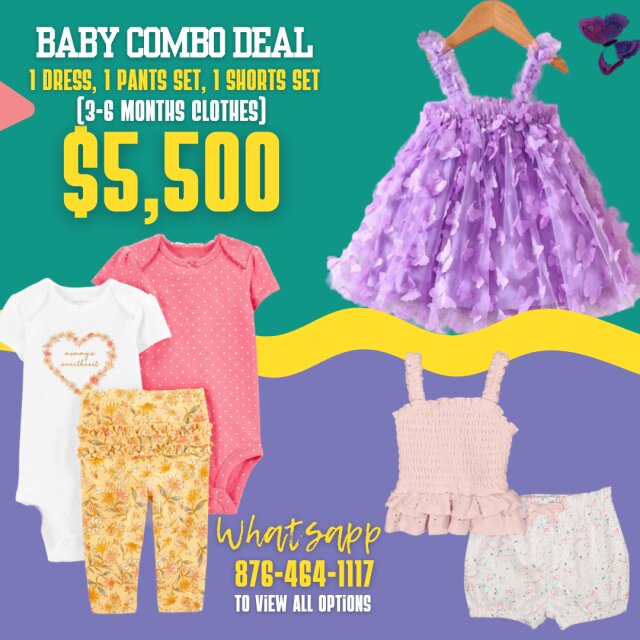 3 Baby Girl Outfits For $5500