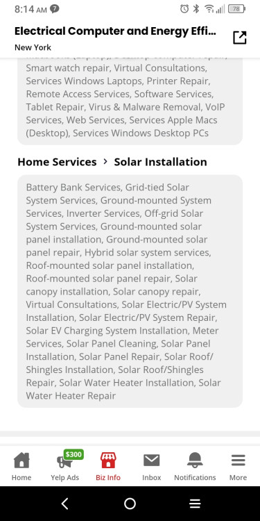 Electrical Computer And Solar Services 9297398047
