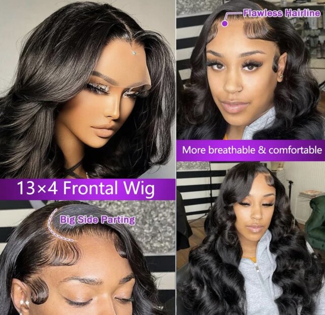 13x4 Body Wave 180 Density Frontal Wig 26inch