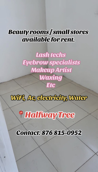 Beauty Rooms & Business Booths For Rent