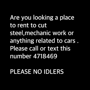 Mechanic Garage Or Steel Cutting Space Available