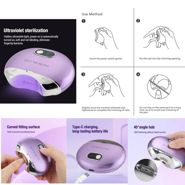 Electric Nail Clipper With Low Noise