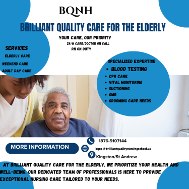 BRILLIANT QUALITY CARE FOR THE ELDERLY