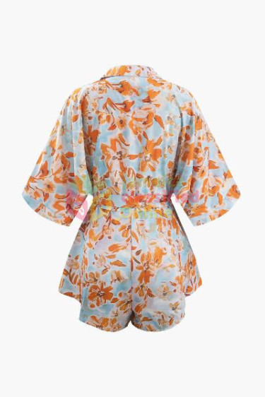 Micas Floral Tie Romper