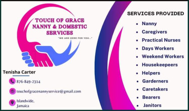 Touch Of Grace Nanny & Domestic Services 