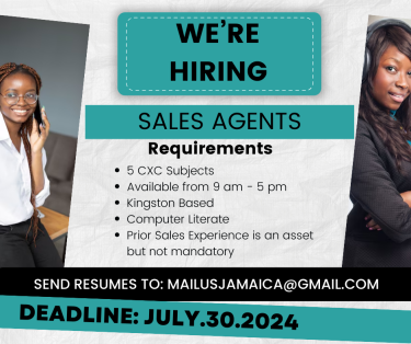 We Are Looking For Sales Agent ! 