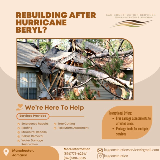 Rebuilding After Hurricane Beryl