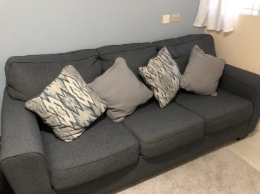 3 Seater Sofa With Cushions 