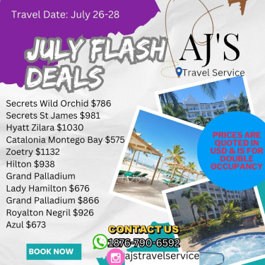 July And August Rates