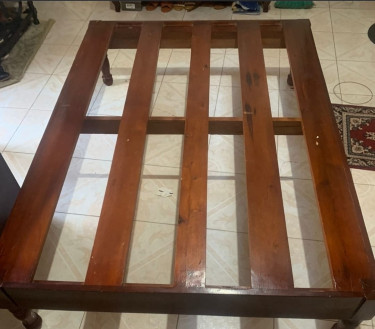 Double Bed Base Solid Wood. 9k Clarendon, May Pen
