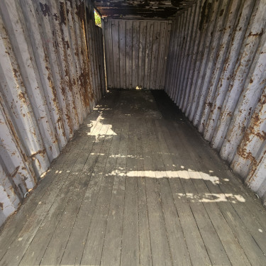 20 Foot Shipping Container Needing Roof Replacemen