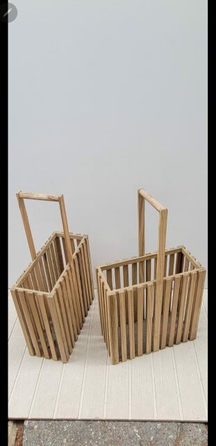 Wooden Clotges Pin Basket