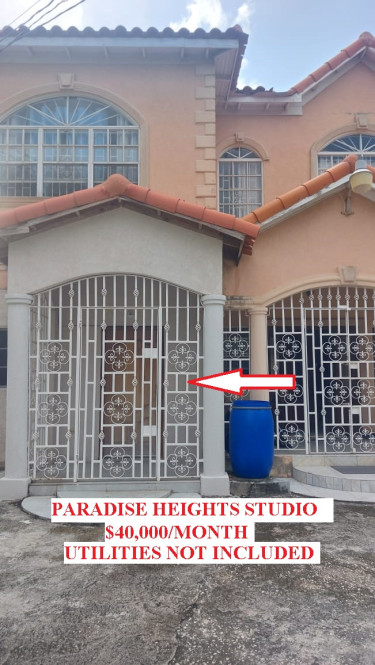 1 Bedroom PARADISE HEIGHTS STUDIO $40,000