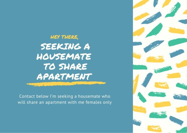 Seeking Housemate To Share Apartment With
