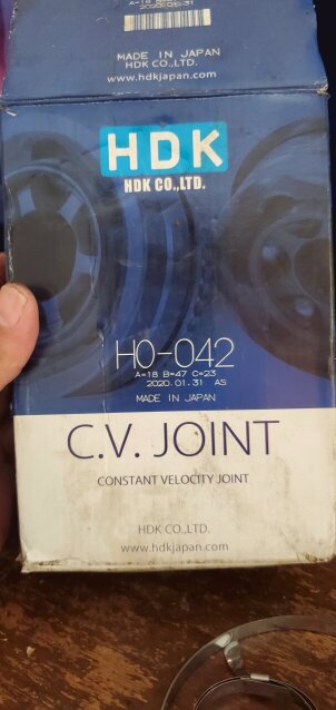 C.V. Joint And Boot Set Left Wheel