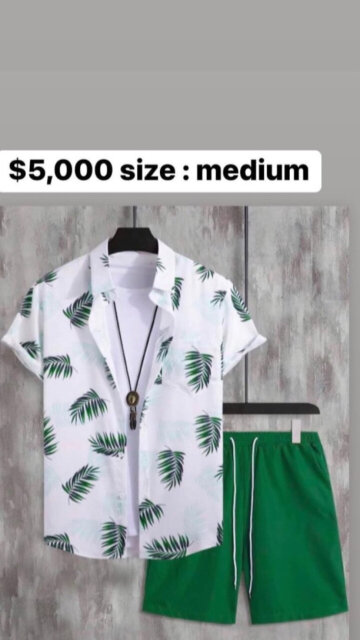 TROPICAL PRINT MEN VACAY TWO PIECE SET ON SALE  ?