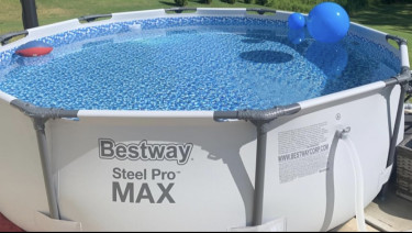 10 Foot X 30 Inch Round Metal Swimming Pool 