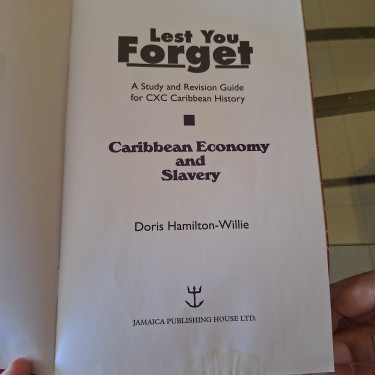 Lest You Forget By Dorris Hamilton-Willie